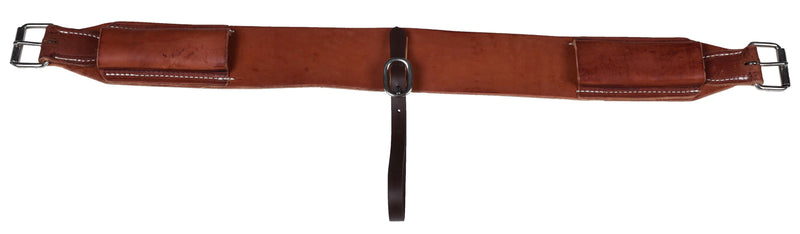 Harness Leather Straight Back Cinch with Billets