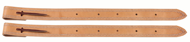 Harness Leather Straight Back Cinch with Billets